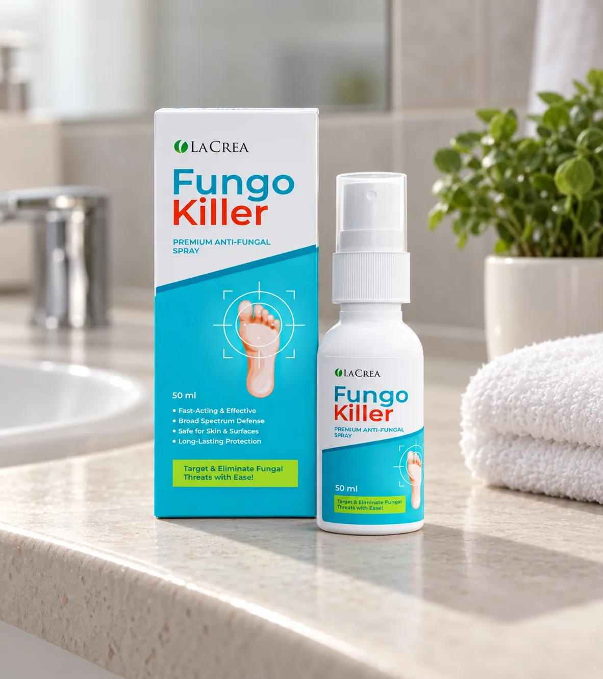 Fungokiller — Verpackung im Alltag